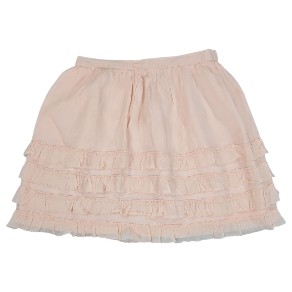 Mini Boden Girl Sz 11/12 Pink Ruffled Skirt Spring Easter Balletcore Dressy Cute